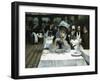 At the Restaurant le Doyen, Paris-Ernest Ange Duez-Framed Giclee Print