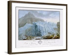 At the Rim of the Grindelwald Glacier-Caspar Wolf-Framed Giclee Print