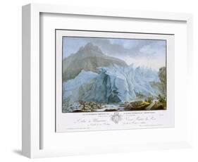 At the Rim of the Grindelwald Glacier-Caspar Wolf-Framed Giclee Print