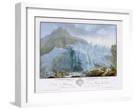 At the Rim of the Grindelwald Glacier-Caspar Wolf-Framed Giclee Print