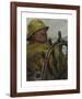 At the Rudder-Christian Krohg-Framed Premium Giclee Print