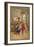 At the Russian Restaurant, Exposition Universelle, Paris, 1889-null-Framed Giclee Print