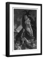 At the Sabbat, Witches Copulate with Satan-null-Framed Art Print