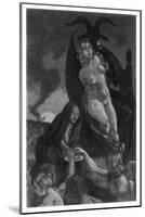 At the Sabbat, Witches Copulate with Satan-null-Mounted Art Print