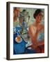 At the Samovar, 1926-Kosjma Ssergej Petroff-Wodkin-Framed Giclee Print