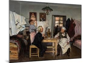 At the Samovar, by Makovsky, Vladimir Yegorovich (1846-1920). Oil on Canvas, 1900. Dimension : 46X5-Vladimir Egorovic Makovsky-Mounted Giclee Print