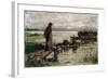 At the Seashore, 19th or Early 20th Century-Jozef Israels-Framed Giclee Print