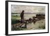 At the Seashore, 19th or Early 20th Century-Jozef Israels-Framed Giclee Print