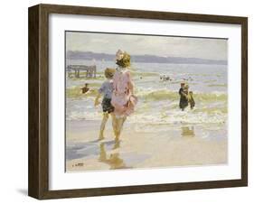 At the Seashore-Edward Henry Potthast-Framed Giclee Print