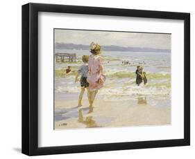 At the Seashore-Edward Henry Potthast-Framed Giclee Print