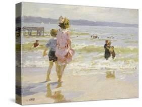 At the Seashore-Edward Henry Potthast-Stretched Canvas