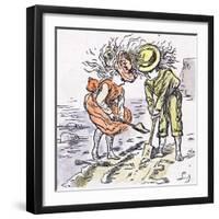 At the Seaside, 1873-null-Framed Giclee Print