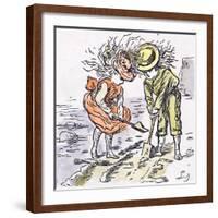 At the Seaside, 1873-null-Framed Giclee Print