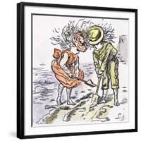 At the Seaside, 1873-null-Framed Giclee Print