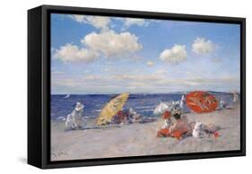 At the Seaside, c.1892-William Merritt Chase-Framed Stretched Canvas