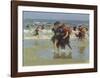 At The Seaside-Edward Henry Potthast-Framed Art Print