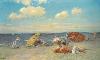 At The Seaside-William Merritt Chase-Framed Textured Art