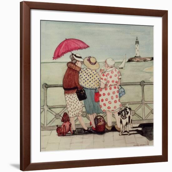 At the Seaside-Gillian Lawson-Framed Giclee Print