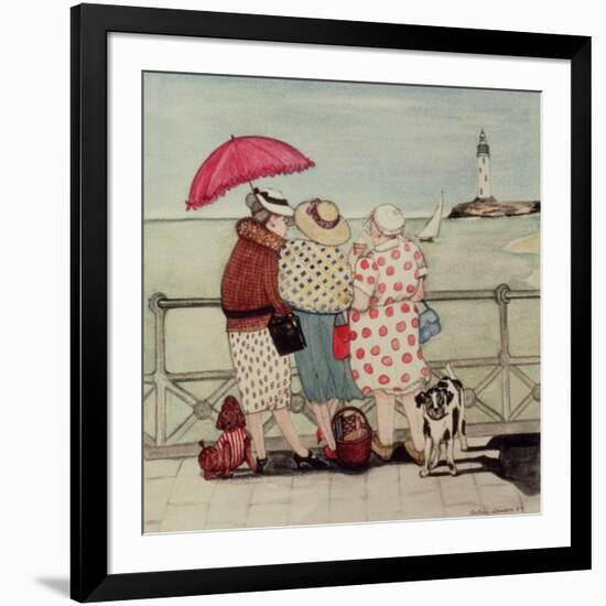 At the Seaside-Gillian Lawson-Framed Giclee Print