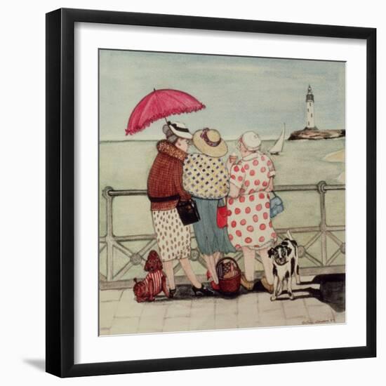 At the Seaside-Gillian Lawson-Framed Giclee Print