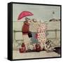 At the Seaside-Gillian Lawson-Framed Stretched Canvas