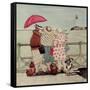 At the Seaside-Gillian Lawson-Framed Stretched Canvas