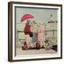 At the Seaside-Gillian Lawson-Framed Giclee Print