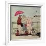 At the Seaside-Gillian Lawson-Framed Giclee Print