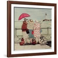 At the Seaside-Gillian Lawson-Framed Giclee Print