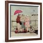 At the Seaside-Gillian Lawson-Framed Giclee Print