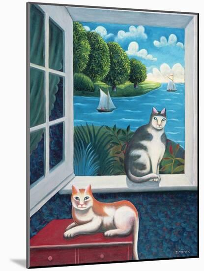 At the Seaside-Jerzy Marek-Mounted Giclee Print