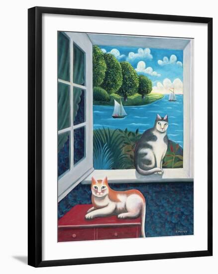 At the Seaside-Jerzy Marek-Framed Premium Giclee Print