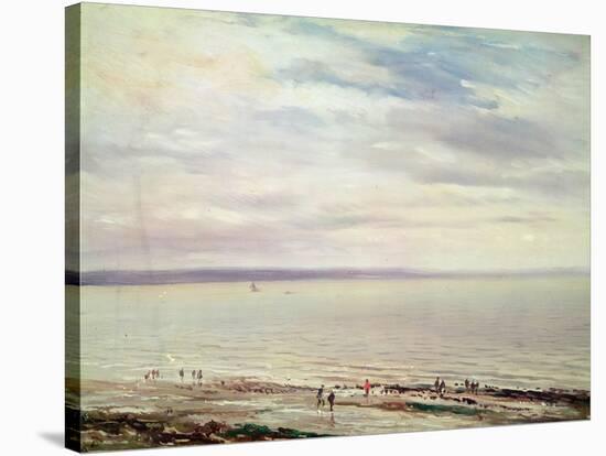 At the Seaside-Richard Parkes Bonington-Stretched Canvas