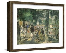 At the Seine River-Pierre-Auguste Renoir-Framed Giclee Print