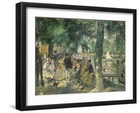 At the Seine River-Pierre-Auguste Renoir-Framed Giclee Print