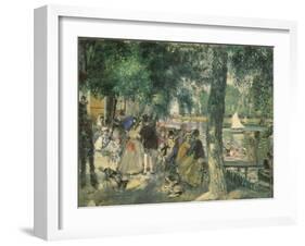 At the Seine River-Pierre-Auguste Renoir-Framed Giclee Print