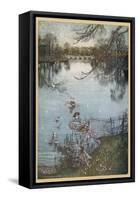 At the Serpentine-Arthur Rackham-Framed Stretched Canvas