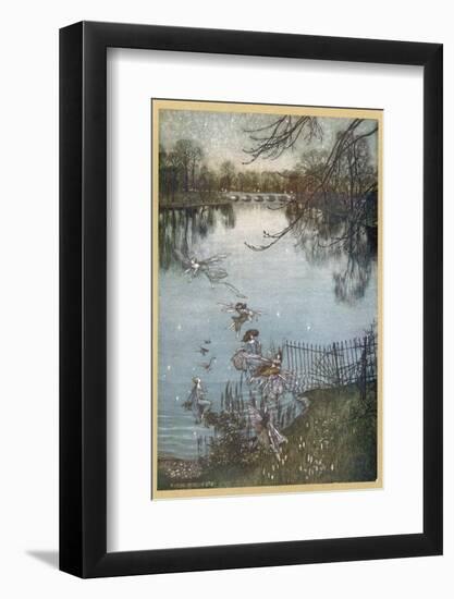 At the Serpentine-Arthur Rackham-Framed Photographic Print