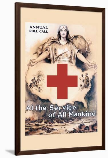 At the Service of All Mankind-Lawrence Wilbur-Framed Art Print