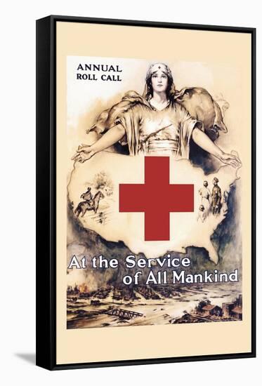 At the Service of All Mankind-Lawrence Wilbur-Framed Stretched Canvas