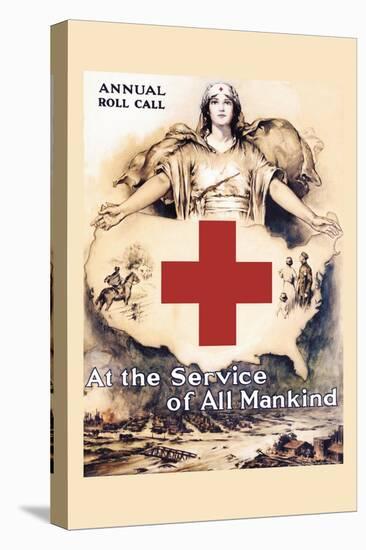 At the Service of All Mankind-Lawrence Wilbur-Stretched Canvas