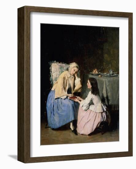 At the Sick Friend, 19th Century-Isidore Patrois-Framed Giclee Print