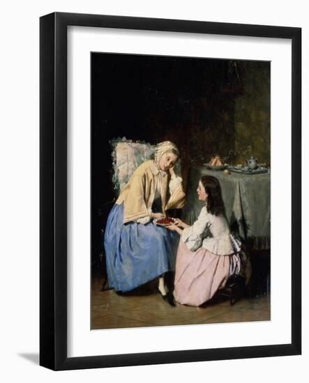 At the Sick Friend, 19th Century-Isidore Patrois-Framed Giclee Print