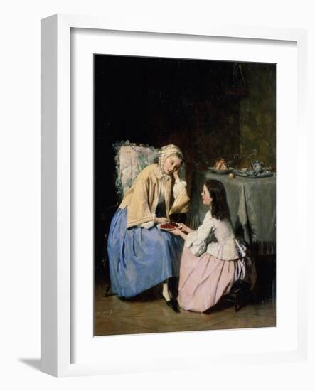 At the Sick Friend, 19th Century-Isidore Patrois-Framed Giclee Print