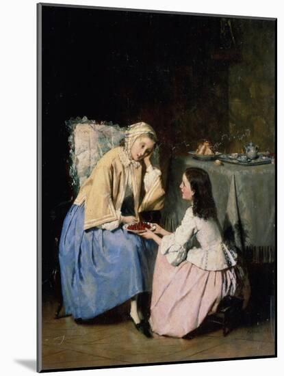 At the Sick Friend, 19th Century-Isidore Patrois-Mounted Giclee Print