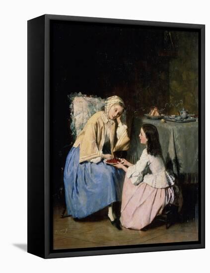 At the Sick Friend, 19th Century-Isidore Patrois-Framed Stretched Canvas