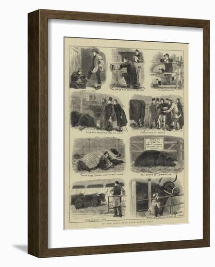 At the Smithfield Club Cattle Show-John Charles Dollman-Framed Giclee Print