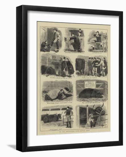 At the Smithfield Club Cattle Show-John Charles Dollman-Framed Giclee Print