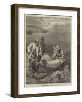 At the Sorting Table in the Diamond Diggings-Felix Regamey-Framed Giclee Print