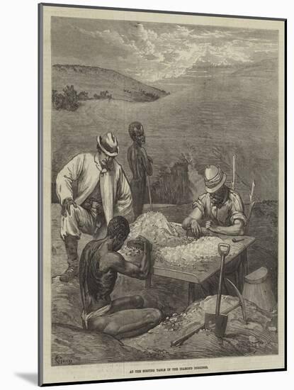 At the Sorting Table in the Diamond Diggings-Felix Regamey-Mounted Giclee Print